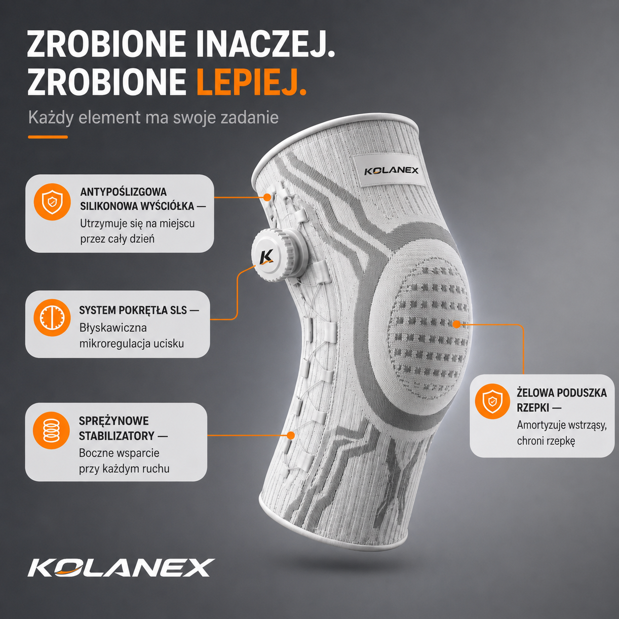 Kolanex™ - Profesjonalny Stabilizator Kolana